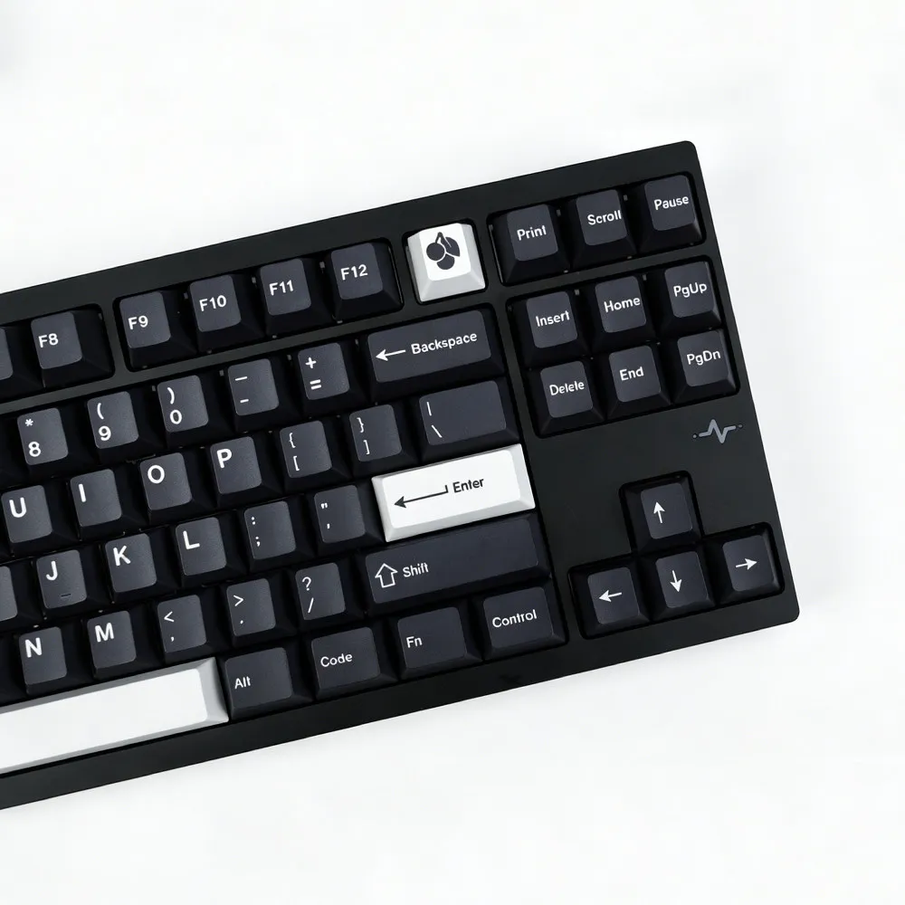 Keycap simple black PBT five-sided sublimation process CHERRY original factory highly mechanical keyboard customization
