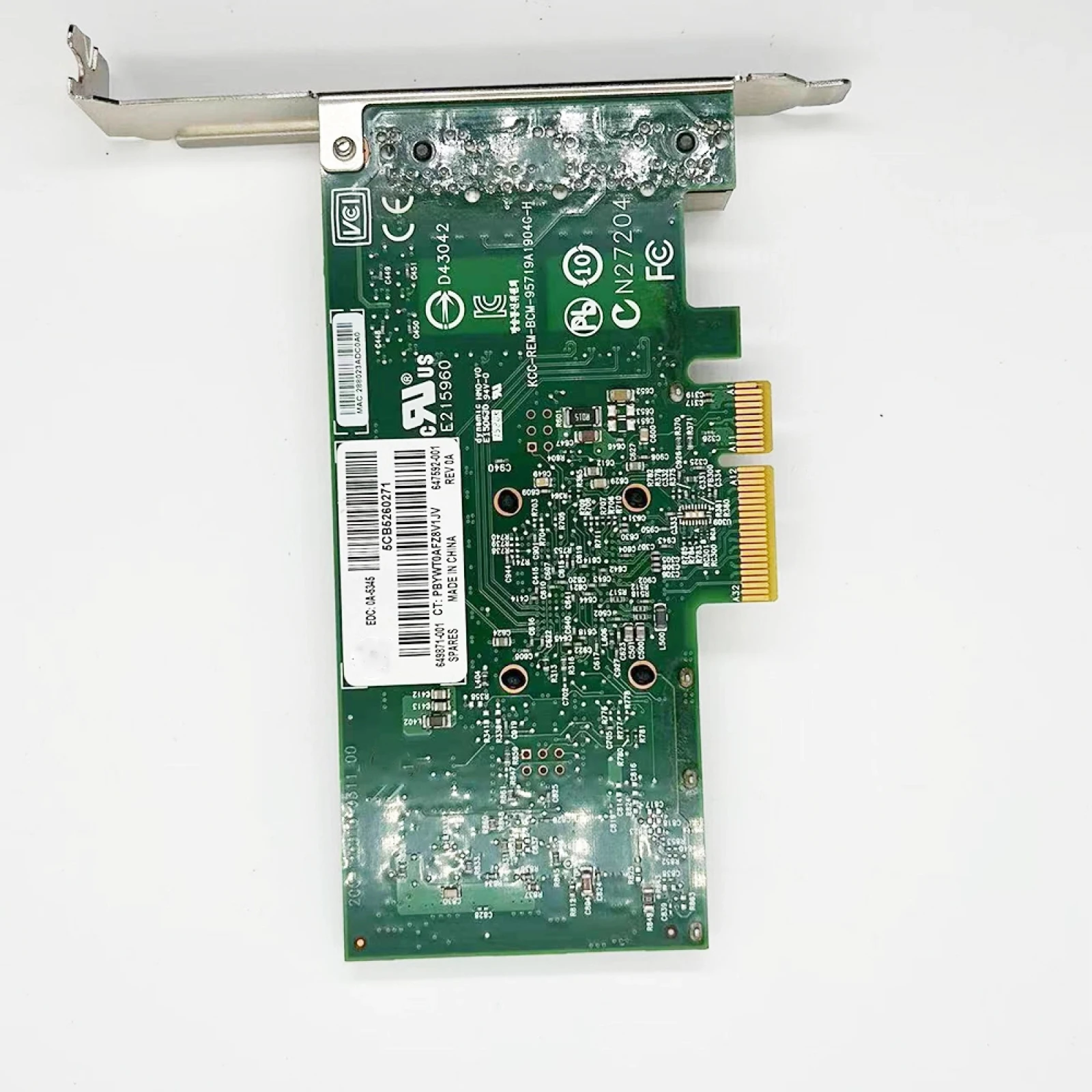 بطاقة شبكة محول إيثرنت 1 جيجابايت 4 منافذ 331T تناسب أجزاء الطابعة HP HSTNS-BN82