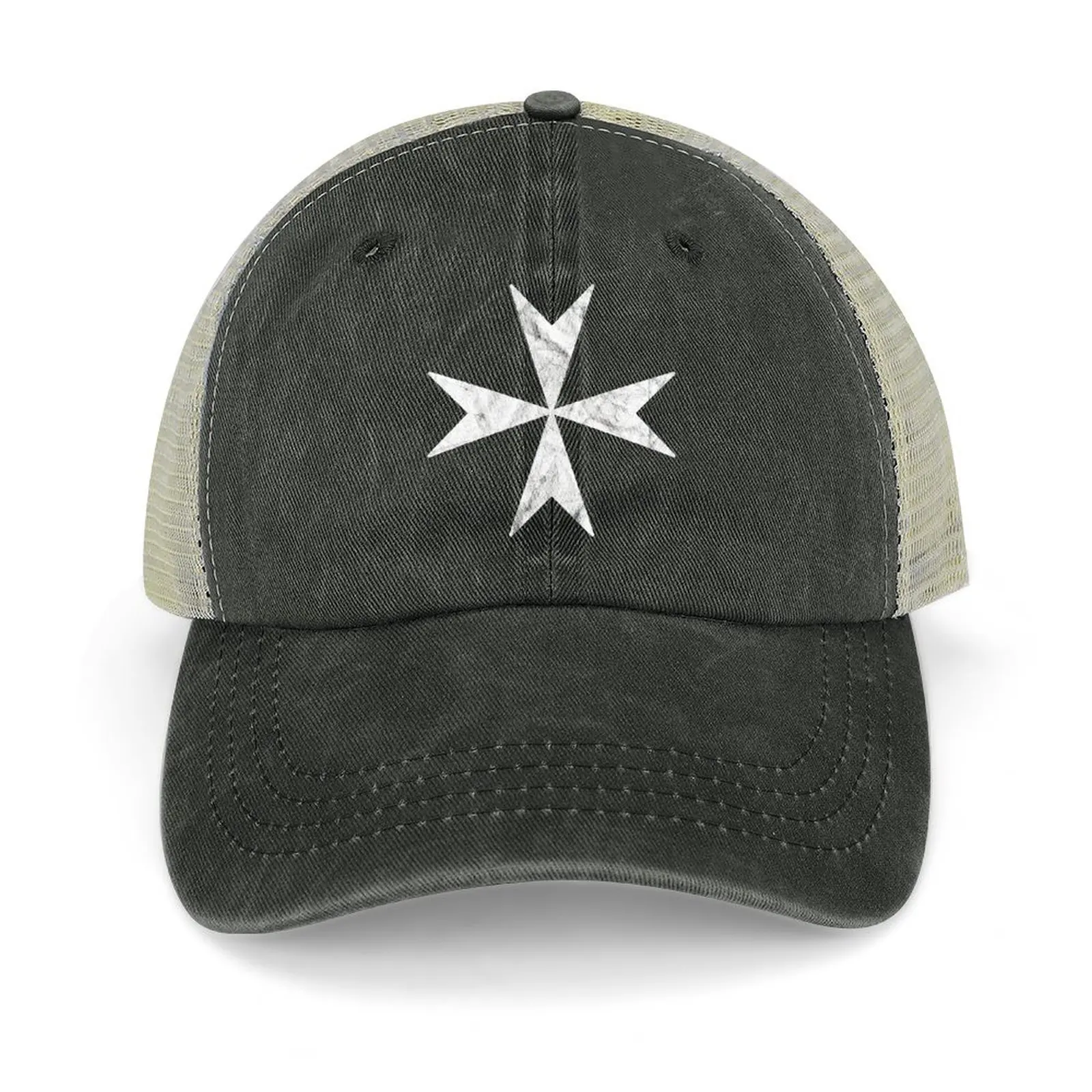 

The Cross of Malta II - vintage white Baseball Cap fishing caps man Brand Man cap Winter hat Men's Women's
