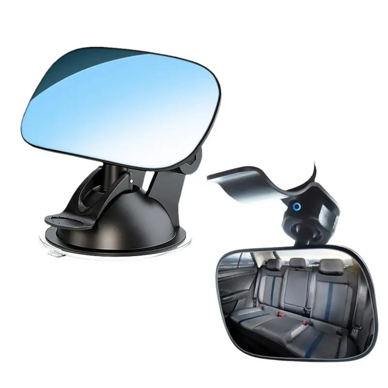 Suction Cup / Clip Style Car Baby Rear View Mirror Auto Interior View Back Seat Mirror 360 Degree Rotatable Rear Facing Mirrors