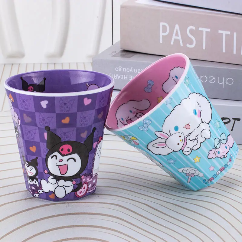 300Ml Sanrio Hello Kitty Cup Kawaii My Melody Cinnamoroll Kuromi Cartoon Cute Large Capacity Household Thicken Children Milk Cup