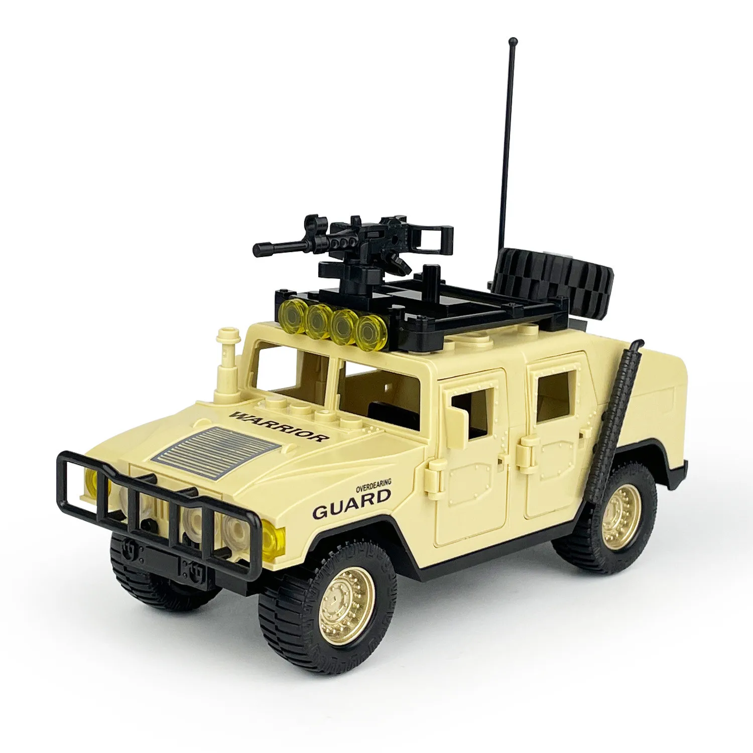 New WW2 Military SWAT H1 Assault Armor Vehicle Car Creation Bricks Army Soldier War Building Blocks Educational Toys for Boys