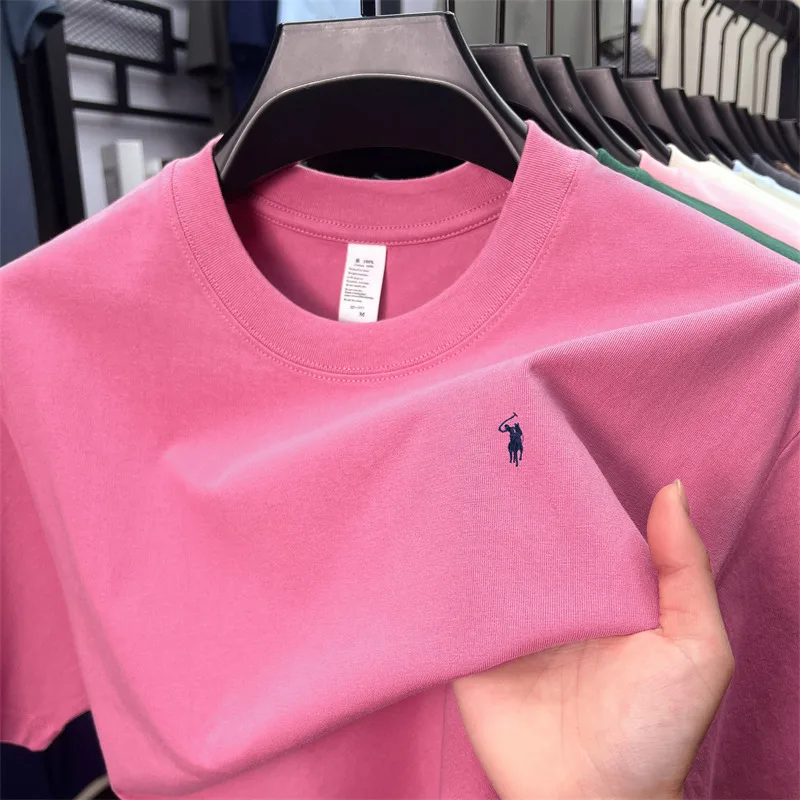 100% katoen heren T-shirt met korte mouwen modemerk Paul Pony borduurwerk zomer nieuwe high-end comfortabele casual ronde hals top
