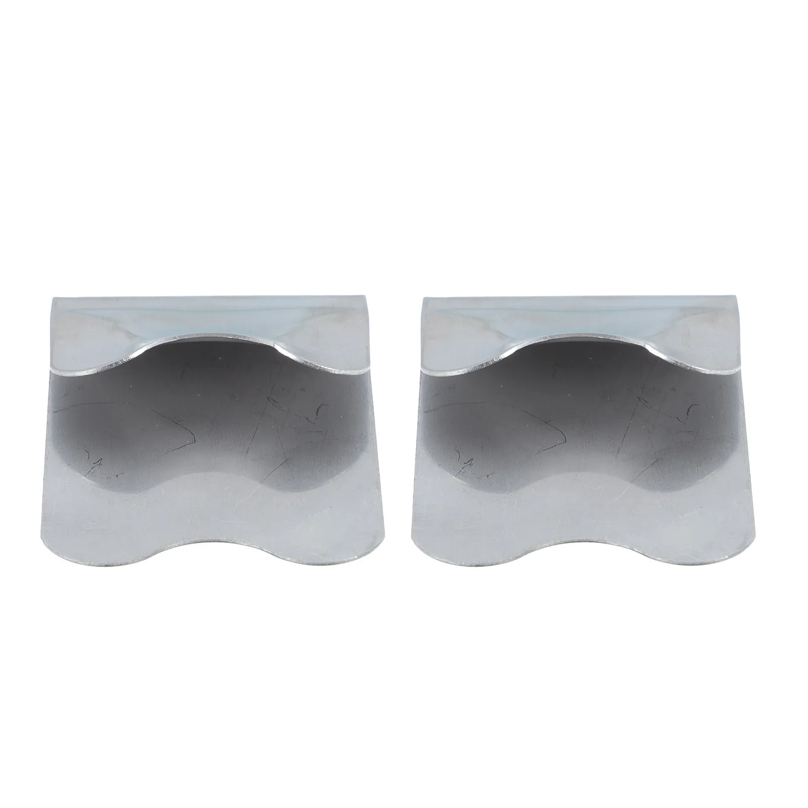 

2Pcs Square Stainless Steel French Manicure Templates High Quality Easy Clean Nail Edge Shaping Tool for Beauty Spa Nail School