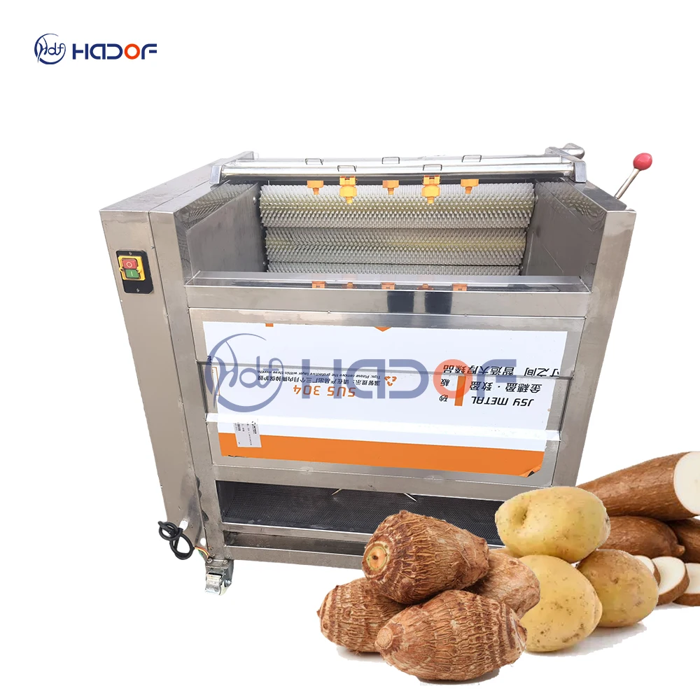 Industrial Cassava Washing and Peeling Machine Cassava Skin Removal Machine With Water Cycle
