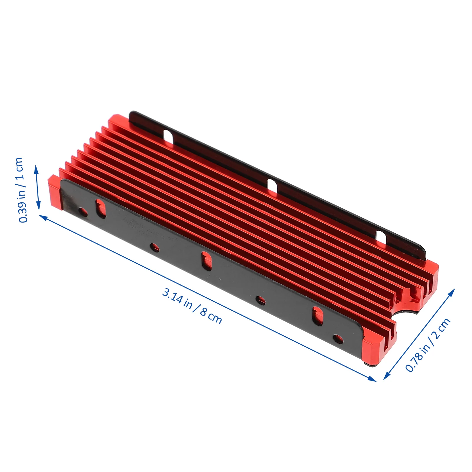 

Radiator Heat Sink Computer Accessory Copper SSD Cooler Fin Major Metal Heating Red