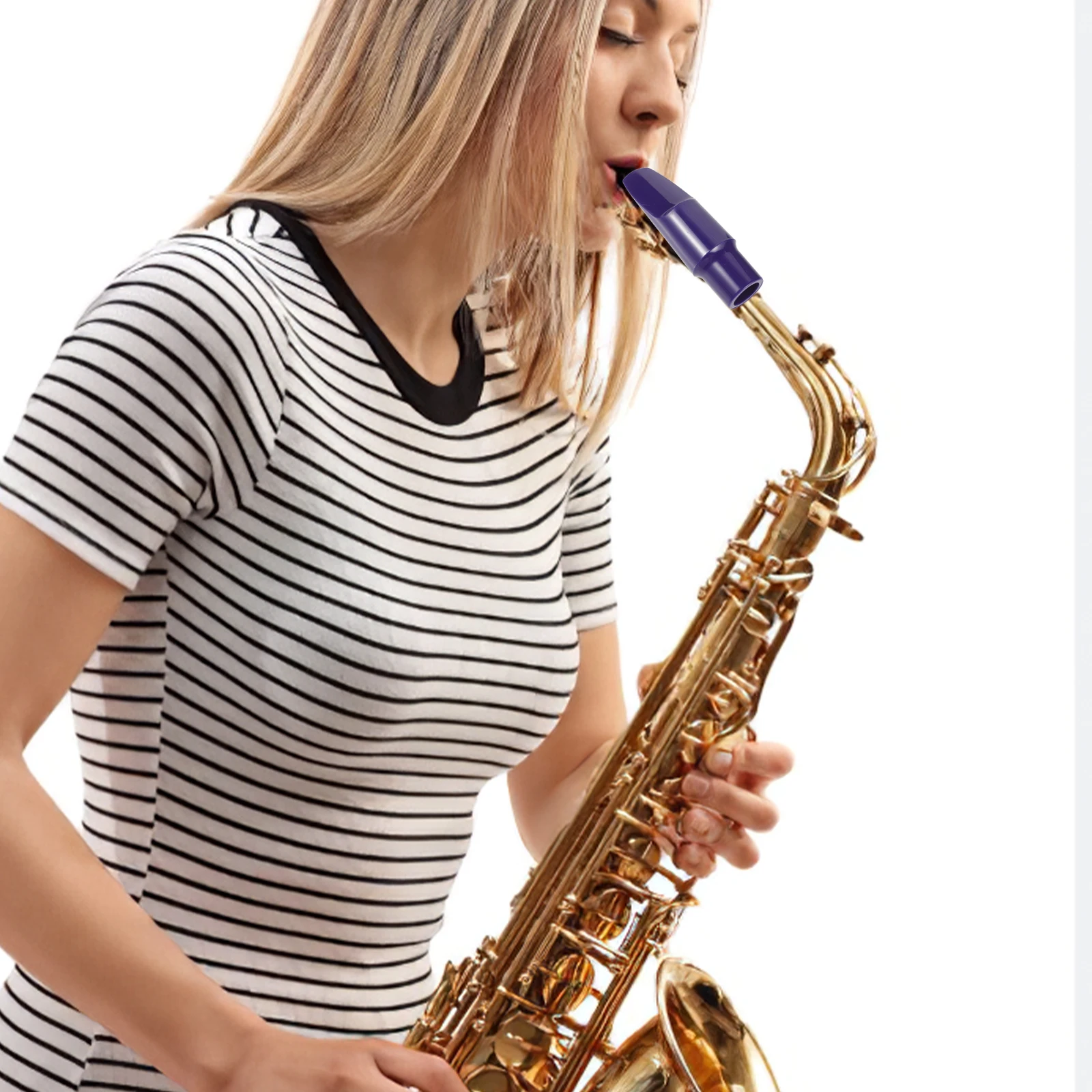 

Plastic Saxophone Mouthpiece Durable Crafted Beginners Professionals Easy Installation Portable Alto Accessories Replacement