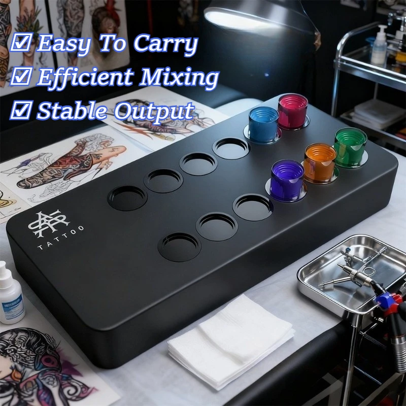 Electric Tattoo Paint Stirrer Long-lasting Tattoos Ink Mixer Permanent Makeup Paints Shaker Aesthetic Micropigmentation Supplies