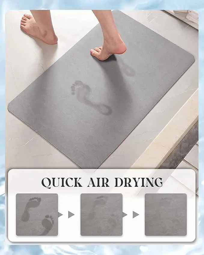 Water Absorbent Bathroom Carpets Household Soft Non Slip Area Foot Mat Rugs Bathroom Mat