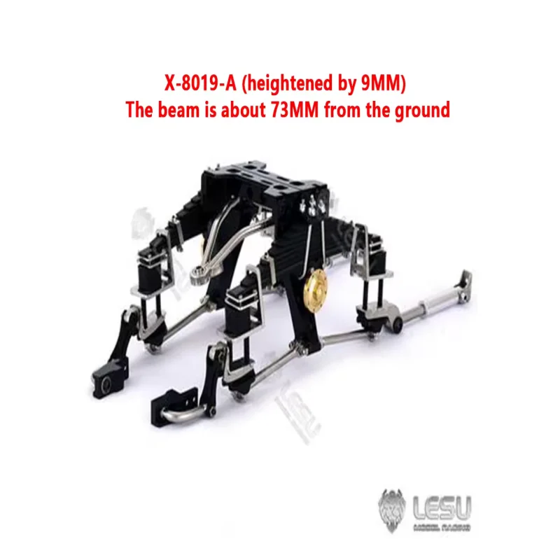 1/14 Truck Heavy Duty Rear Suspension Assembly X-8019 Tamiya Tractor Upgraded and Modified Parts LESU Model Car accessories