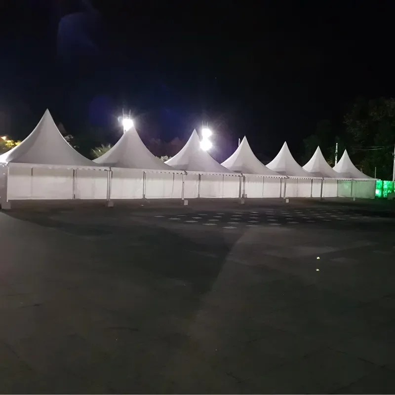for WT Brand 5x5m Crystal PVC Garden Cottage Pagoda Tent for Wedding Event Exhibition Rental Factory Direct