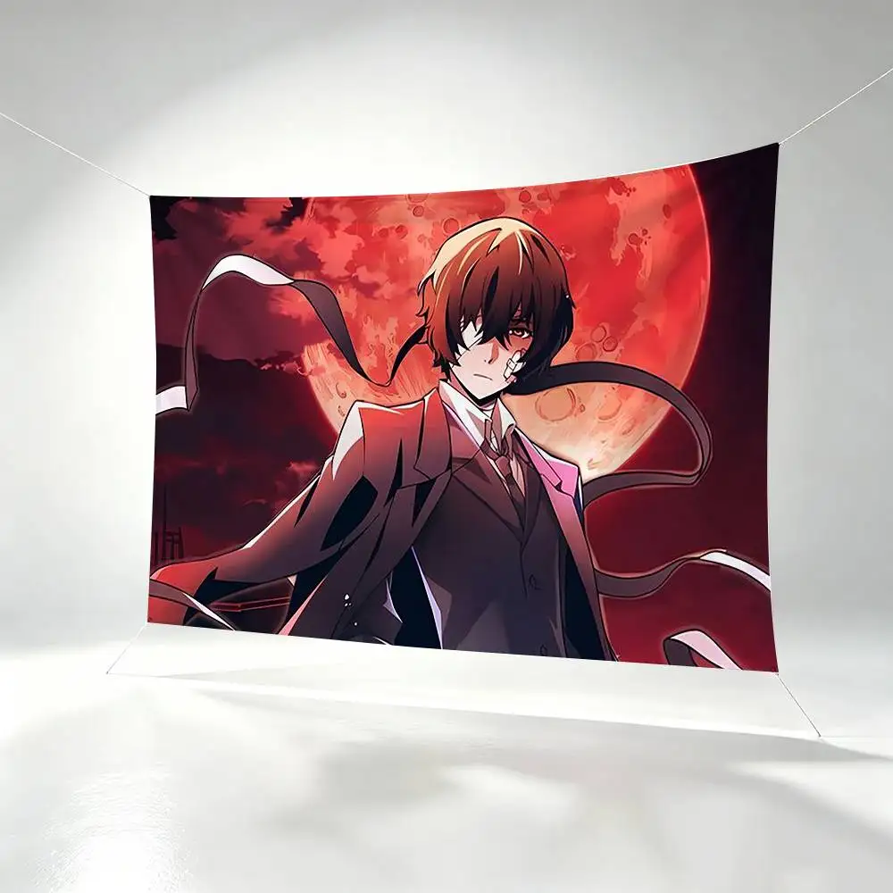 Anime Bungo Stray Dogs D-Dazai Osamu  Flags Wall Hanging Background Art Banner for Bedroom Home Outdoor Decor