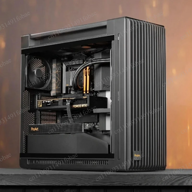 PA602 Gaming Desktop Case PC Case Side Transparent Walnut Art Infrared Dust Detection 450mm Graphics Card 190mm Cpu