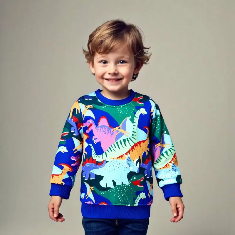 

Little maven Children’s Clothing Autumn Camouflage Tops Cartoon Dinosaurs Baby Boys Sweatshirt Kids Costume Boys Sportswear