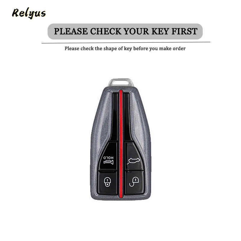 TPU Remote Car Key Case Fob For Hongqi H5 H9 HS5 HS7 H7 L5 HS3 L9 E-HS9 5 Buttons Full Keyless Shell Accessories