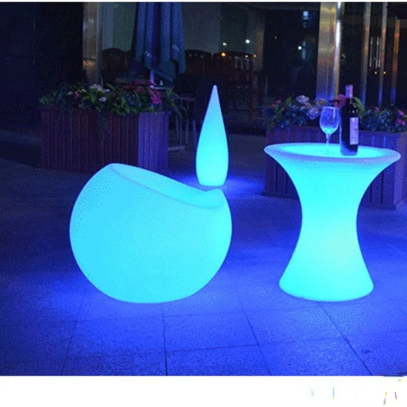 Led Luminous Apple Stool Bar Chair Milk Tea Shop Coffee Shop Leisure Stool Bar Furniture Remote Control Waterproof