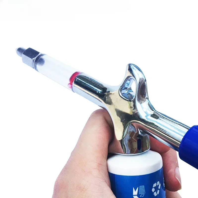 Cycling Aluminum Alloy Grease Gun Mini Nozzle Syringe Bicycle Accessories Upkeep Chain Injector Cycling Supplies Oiling