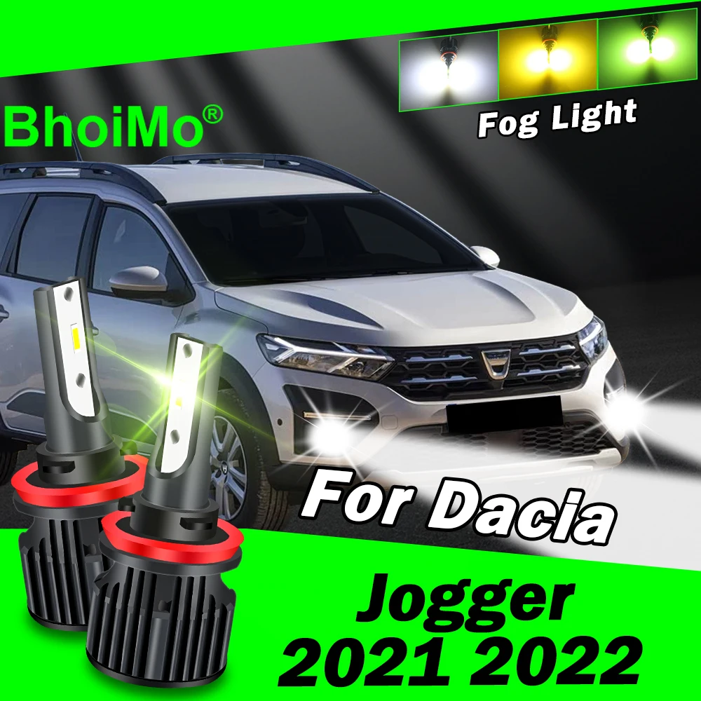 

BhoiMo For Dacia Jogger 2021 2022 Front Fog Light Lamp Led Bulbs