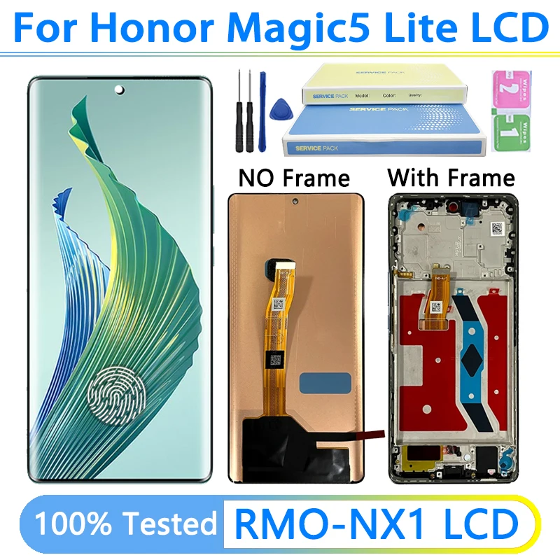 magic-5-lite-ディスプレイスクリーン-huawei-honor-magic5-lite-lcd-rmo-nx1、rmo-nx3-ディスプレイタッチスクリーンデジタイザーアセンブリ