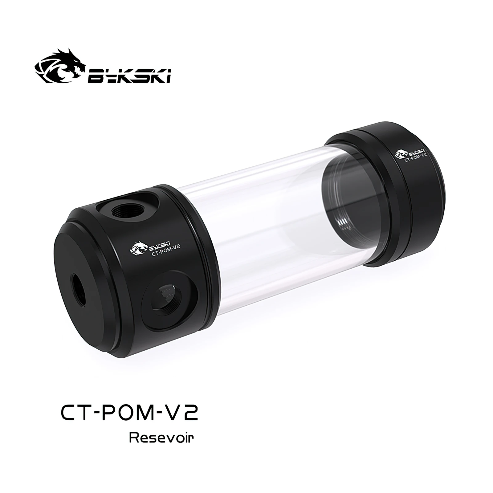 Bykski Water Cooling 50mm Acrylic Transparent Reservoir Tank 150mm CT-POM-V2