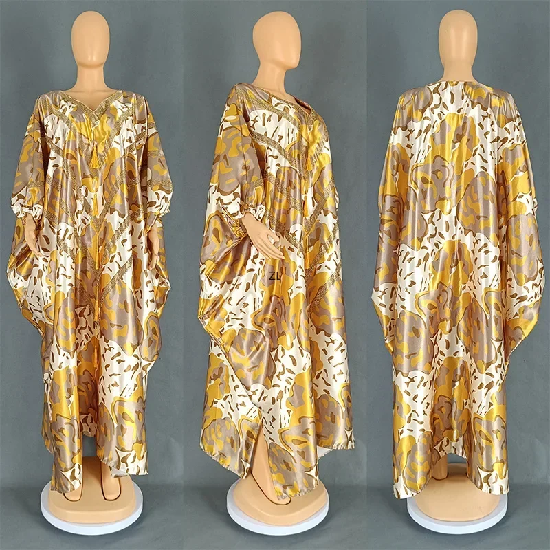 New Tassel African Dresses for Women Djellaba Caftan Marocain Boubou Robe Africa Traditional Clothing Ankara Dashiki Abaya Gowns