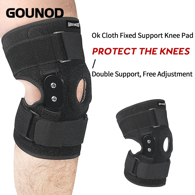 1PC Adjustable Hinged Knee Brace Knee Joint Brace Support Knee Stabilizer Knee Pad Patella Protector Arthritic Guard Pain Relief