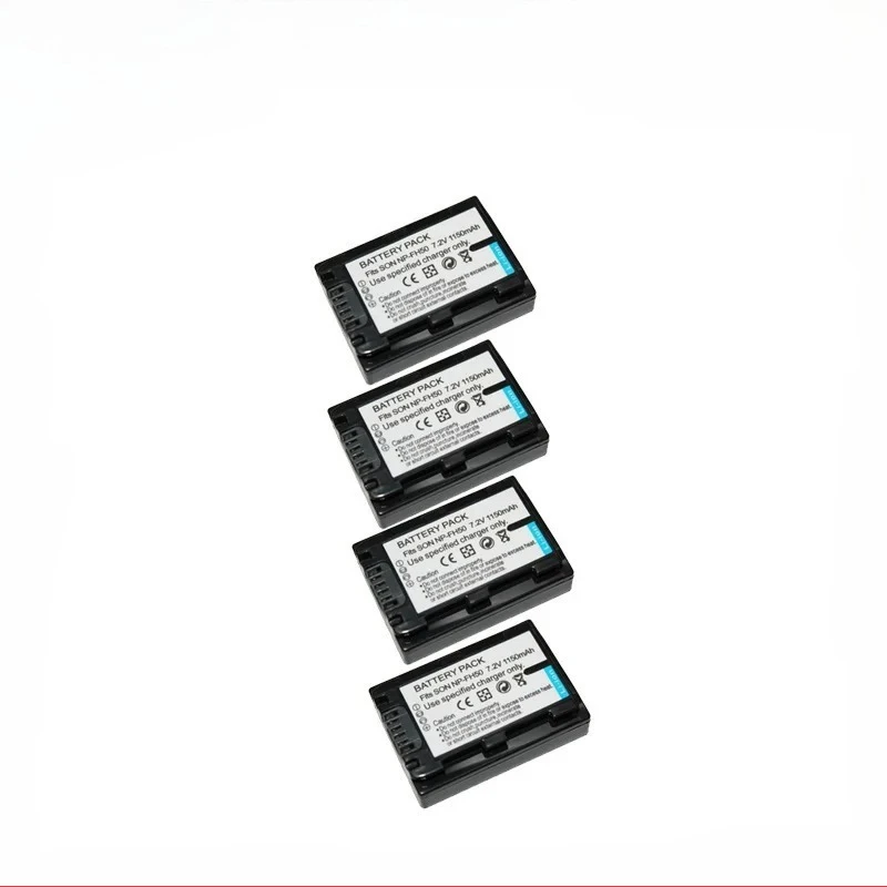 

4Pcs NP-FH50 NPFH50 Battery For Sony NP-FH30 NP-FH40 NP-FH50 NP-FH70 NP-FH100 DSC-HX1 HX100V HX200 HX200V DSLR-A230 A290 A330