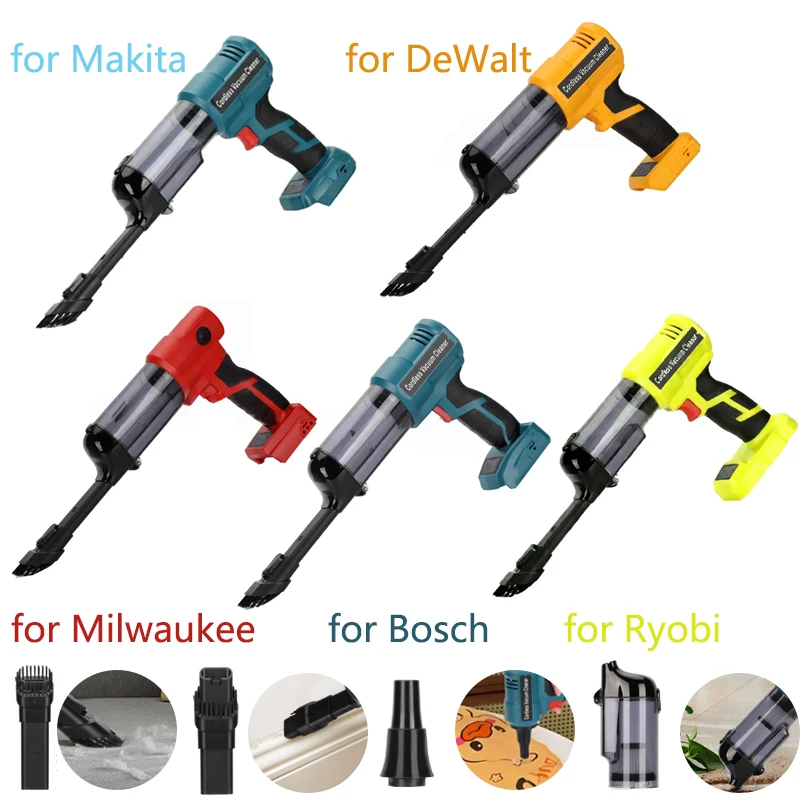 

240 Вт беспроводной электрический пылесос автомобильный пылесос бытовой чистый инструмент для Makita/DeWalt/Milwaukee/Bosch/Ryobi 14,4 В-20 В