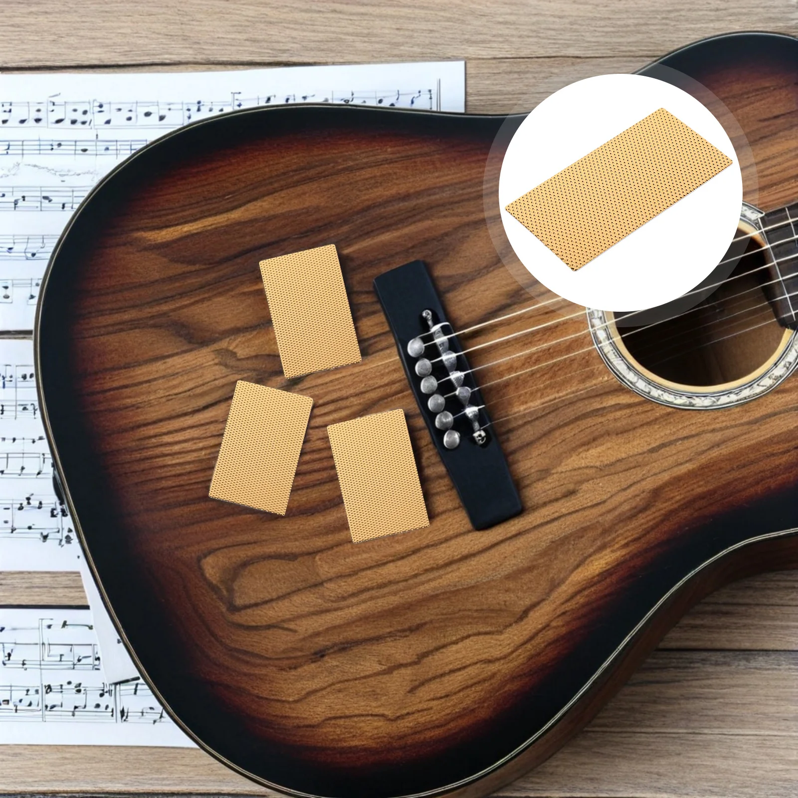 

6pcs Pickup Spacer For Double Coil Guitar Golden Humbucker Coil Gaskets Replacement Repair Part Durable Plastic Instrument