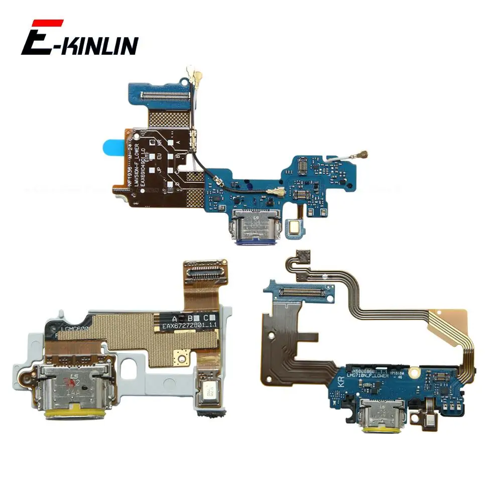 Conector de carregamento de energia plug porta doca placa com microfone cabo flexível para lg g5 g6 plus g7 g8 g8x thinq