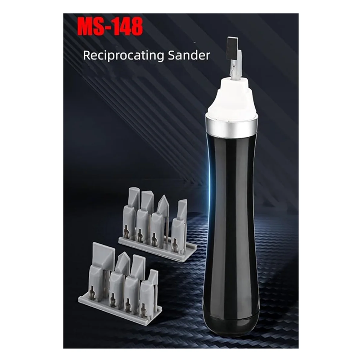 Electric Reciprocating Sander, with 8pcs Sanding Head for Hobbies,Art,Miniature,Figure Polishing,Sanding YLH