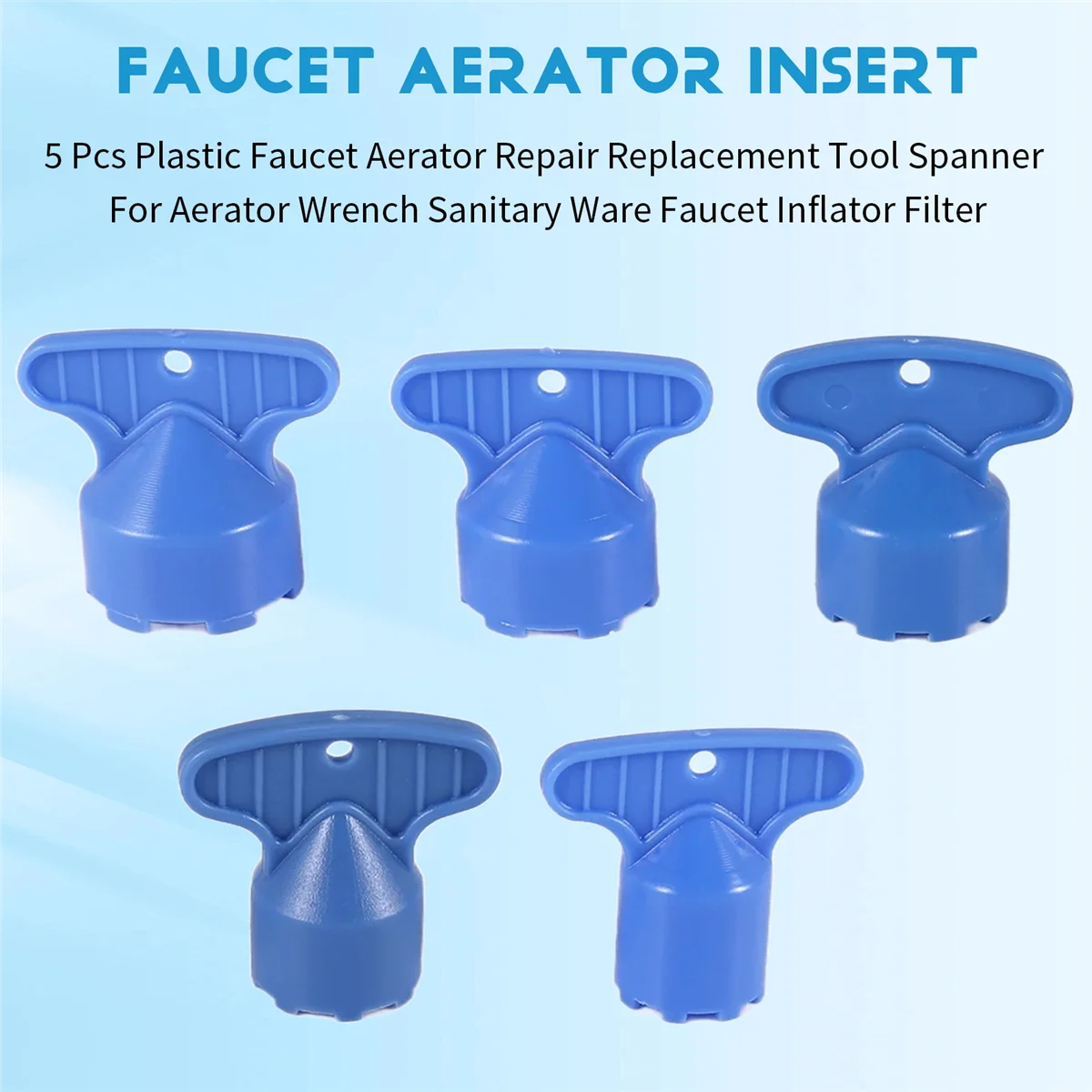 5 Stuks Plastic Kraan Beluchter Reparatie Gereedschap Moersleutel Voor Beluchter Sleutel Sanitair Kraan Inflator Filter