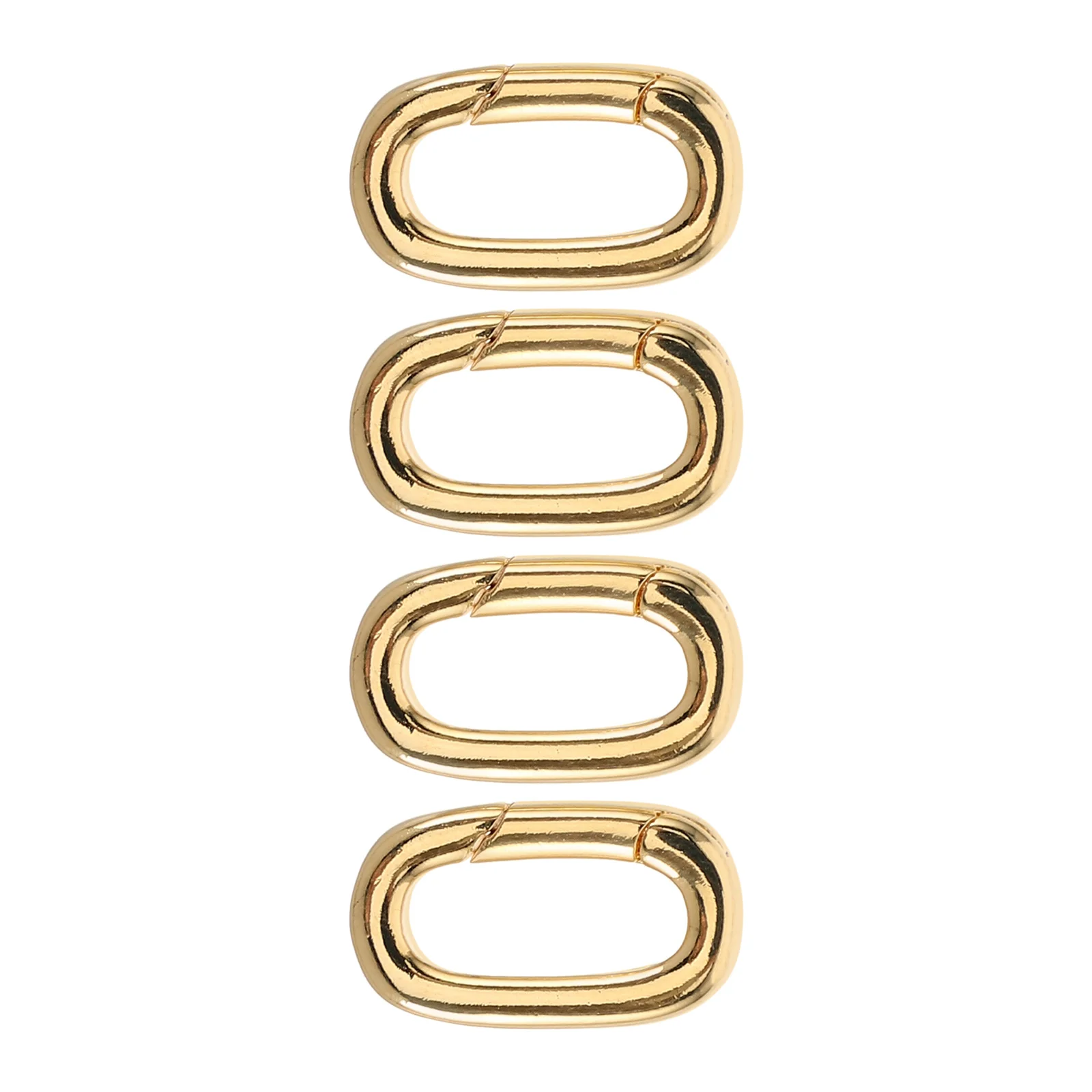 

4Pcs Oval Jewelry Clasps for Necklaces Bracelets DIY Connector Carabiner Clasp Pendant Clasp Replacement Clasps for Jewellery