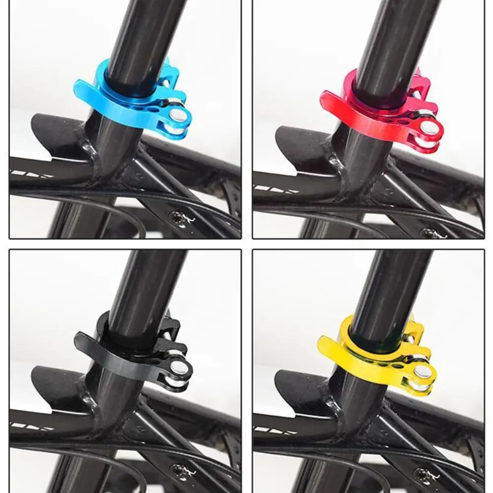 Aluminium Alloy Bike Seat Clamp 25.4/28.6/31.8/34.9mm 5 Colors Seatpost Clamp Ultralight Quick Release Bicycle Seatpost Clamps view 3