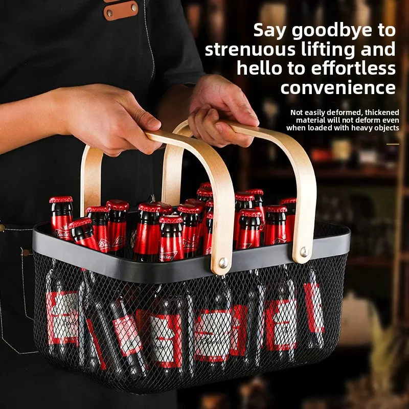 

Large hand-held kitchen plastic vegetable washing, shopping, storage and draining basket basin for fruits and vegetables