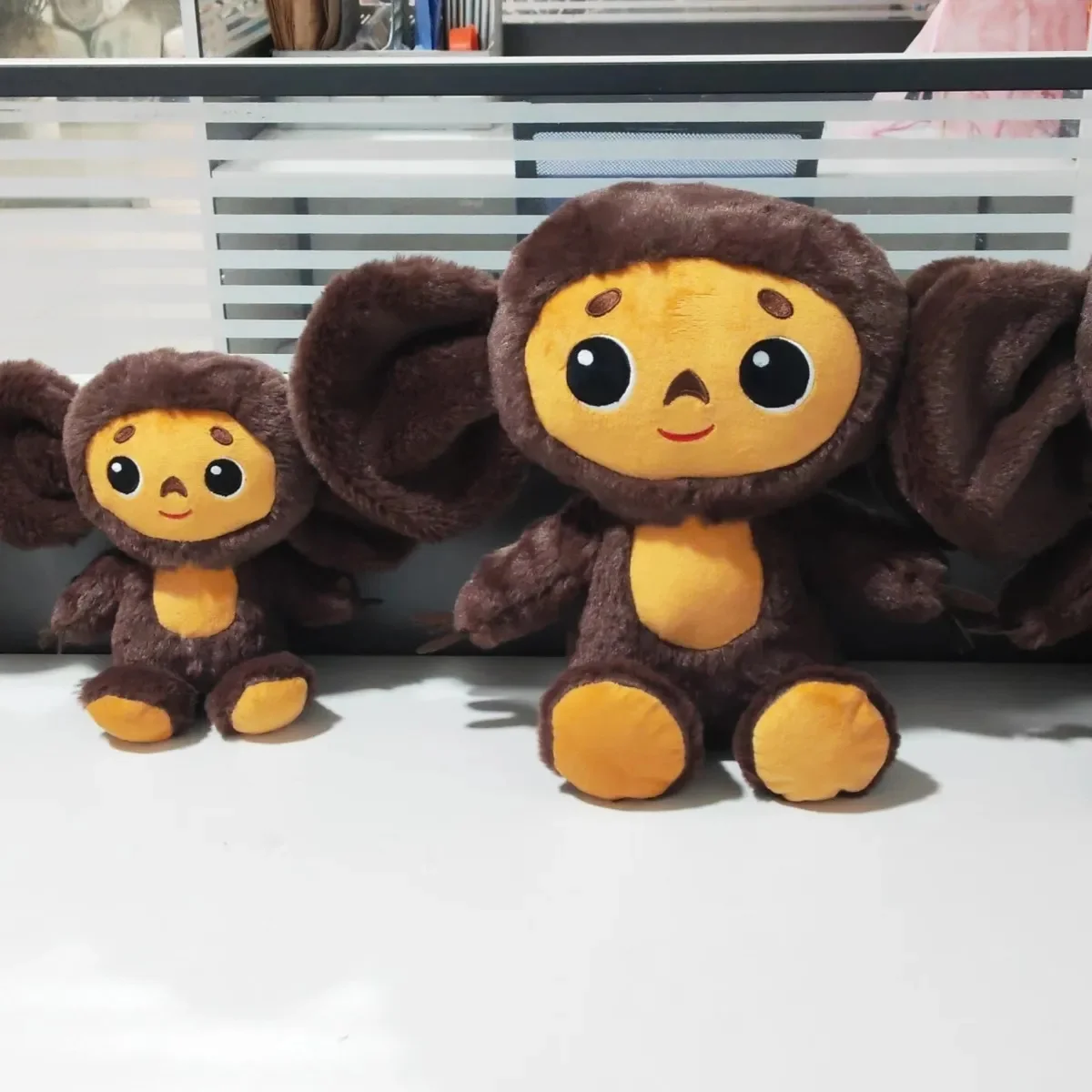 Neue Russland Anime Cheburashka Plüsch Puppe Großen Augen Affe Чебурашка Gefüllte Plushie Spielzeug Schöne Beschwichtigen Kissen Für Kinder Geschenke – Detail 2