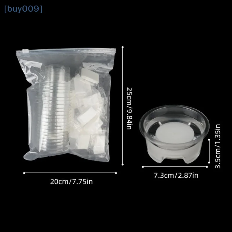 【buy009】20 قطعة من أغطية إسفنجية إسفنجية للاستعمال مرة واحدة لإبرة الوشم وخرطوشة طرف مستلزمات كوب تنظيف الرغوة #1