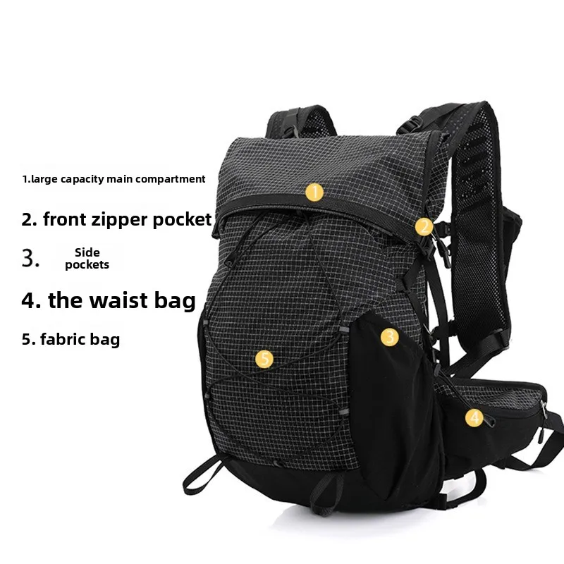 

Outdoor hiking bag waterproof hiking bag cycling bag backpack ultra-light marathon multi-functional running backpack lightweight