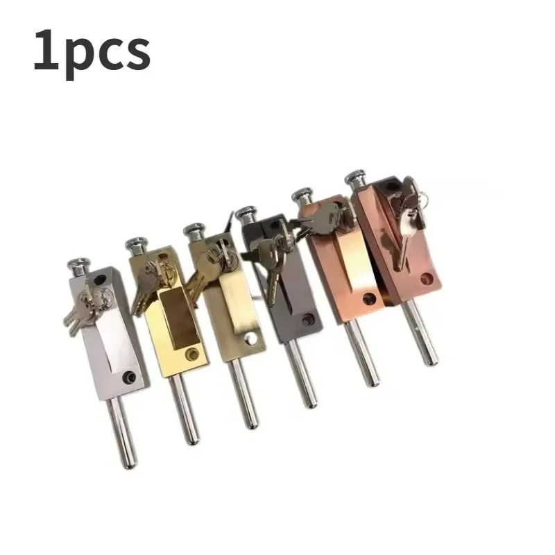 Revolving Door Latch Lock, Framed Spring Floor Latch, Iron Wood Open Mounted Universal Floor Lock