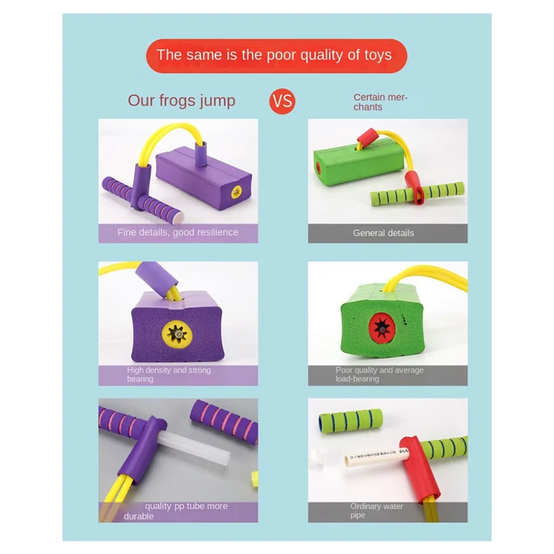 AS96-Palo saltando para bebês com exercício de salto de sapo infantil (com som)