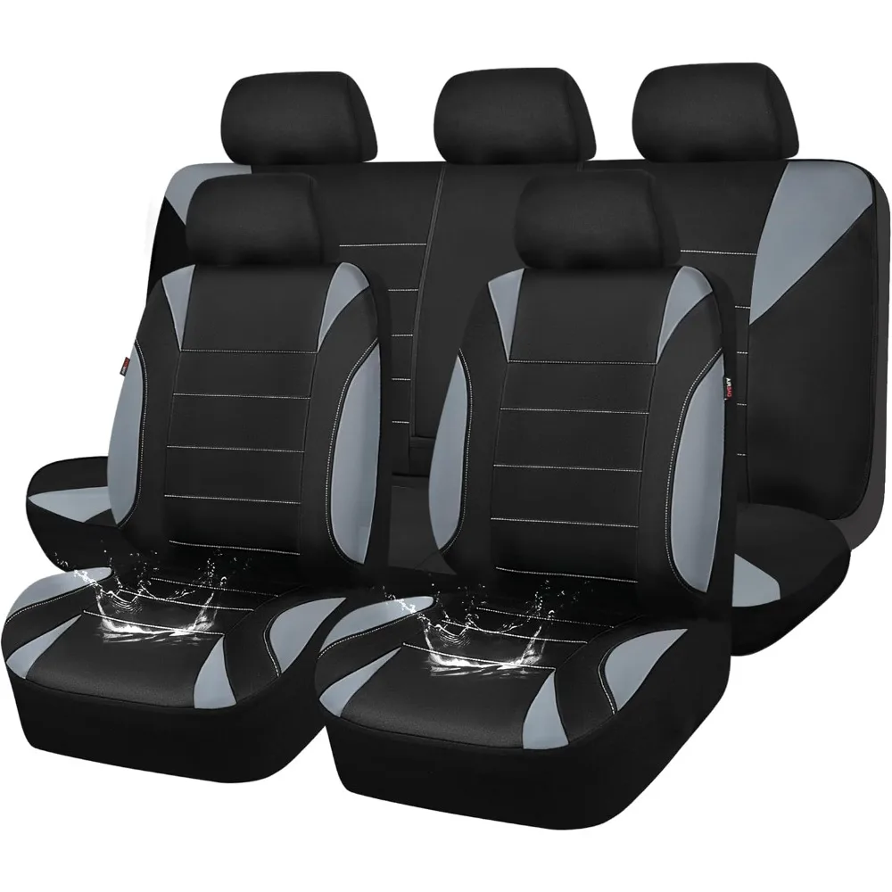 

Pass Waterproof Car Seat Covers Full Sets, Universal Fit Seat Covers for Cars, EVA Neoprene Seat Cover Set Full Sets, Interior