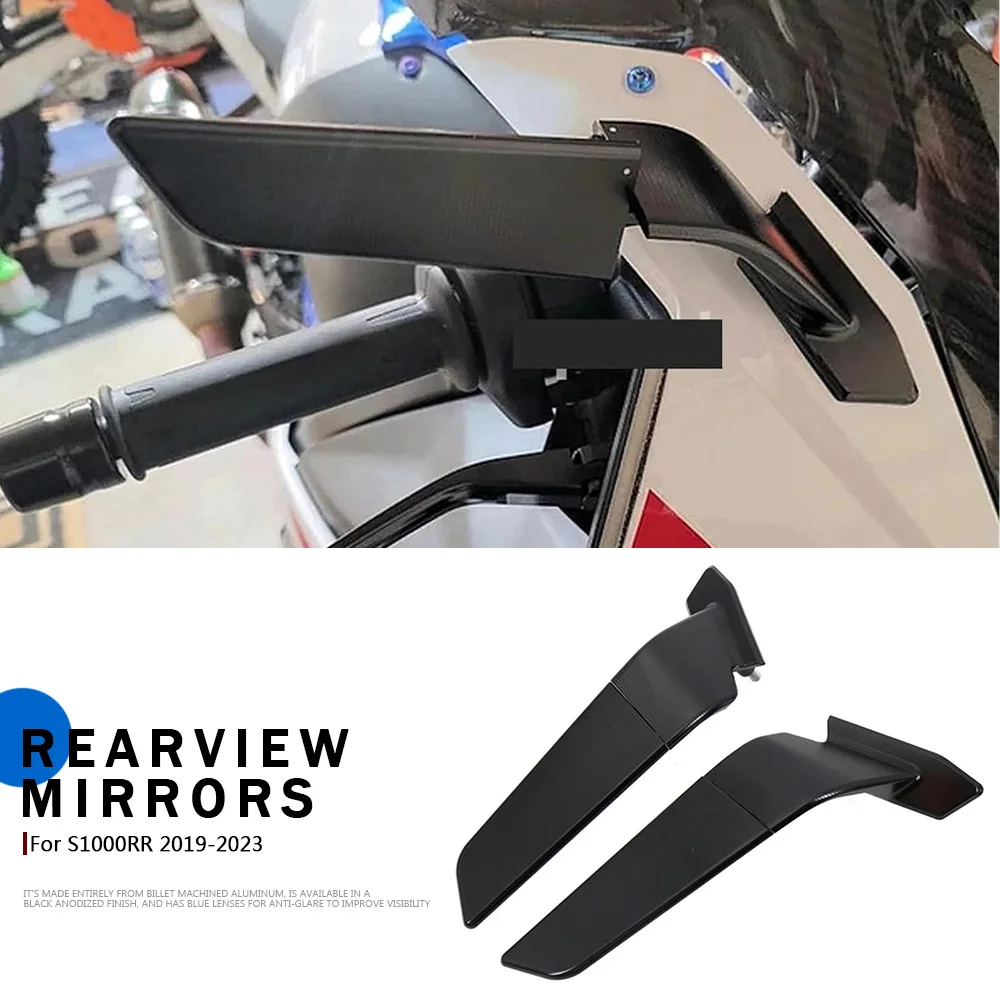 

Motorcycle Rearview Rear For BMW S1000RR S1000 RR 2019-2024 Stealth Sport Winglet Mirror Kits Adjustable Stealth Mirrors