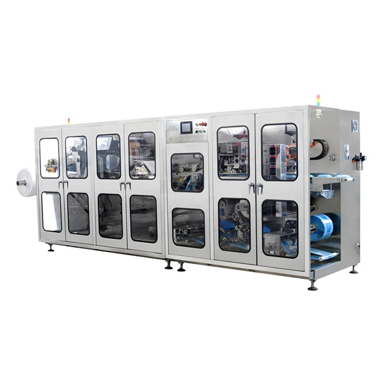 Factory price wet wipes automatic slitting packaging machine wet tissue make and packing machine