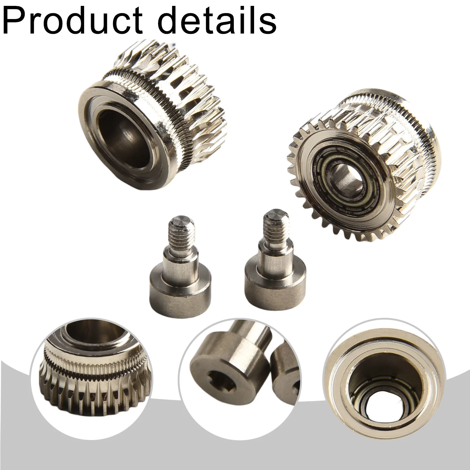 Smooth Operation Guaranteed With This Nicked Plate Filament Drive Gear Set Designed To Fit A Range Of Popular Printer Brands