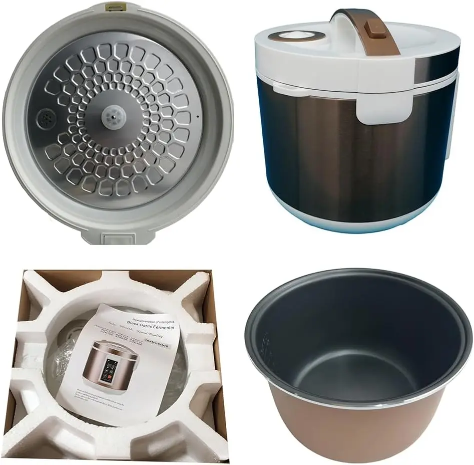 6L Schwarz Knoblauch Fermenter Multifunktionale Gesundheit Ferment Box Topf Vollautomatische Intelligente Steuerung 110V Joghurt Natto Maker