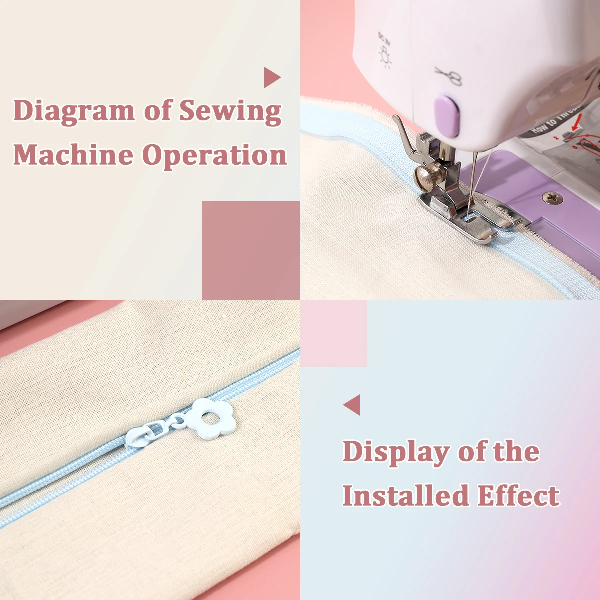 

Size 3 - 2m zipper chain with 5 zipper sliders / set, DIY clothing accessories