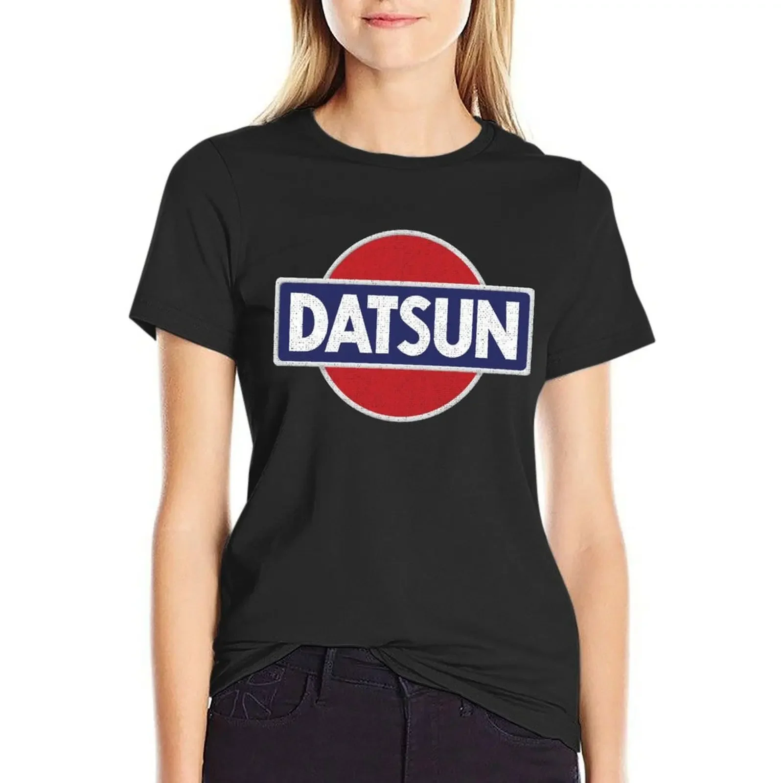 

Datsun Logo T-Shirt lady clothes plus size tops funnys plus sizes Woman clothing