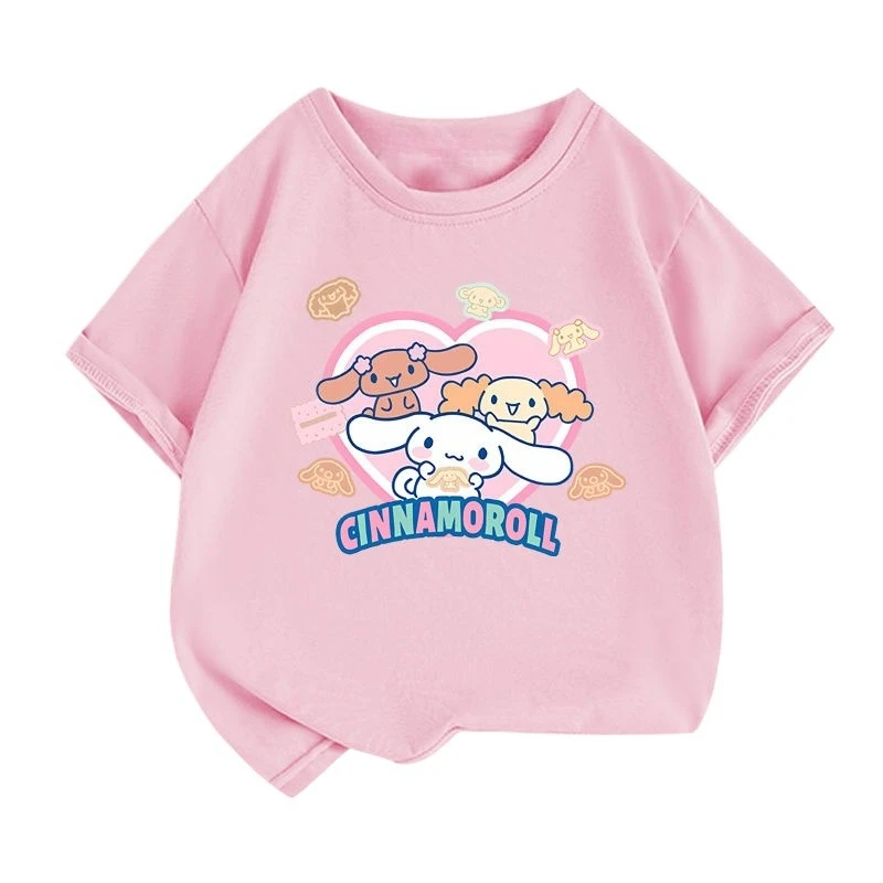 

2026 Sanrio Summer Baby Girls Clothes Kid Children Boys Comfortable summer children's family wear