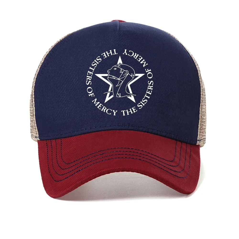 The Sisters Of Mercy mesh baseball cap Men women Summer adjustable Cool sun caps fashion adjustable Cool Snapback hat
