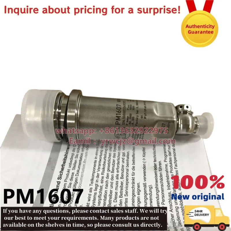 IFM PM1607 Hygienic Flush-Mount Pressure Sensor, 100% Brand New and Original